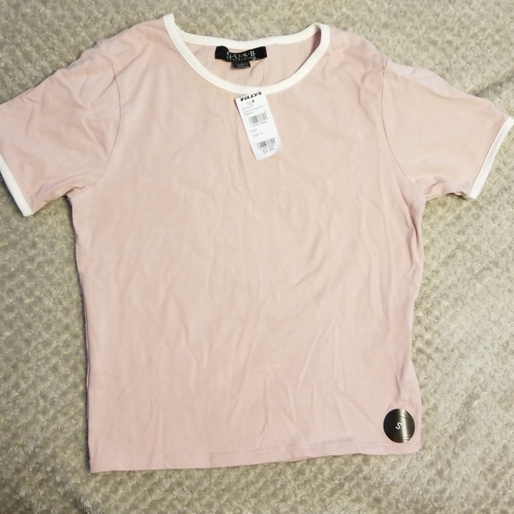 Pink Crop Top Tee